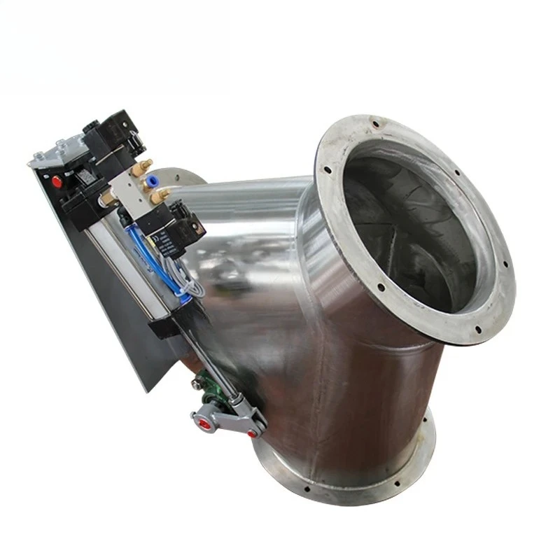 Industrial Two-Way Bypass Valve, YUDA Model Adapted for Gravity & Pneumatic Conveying