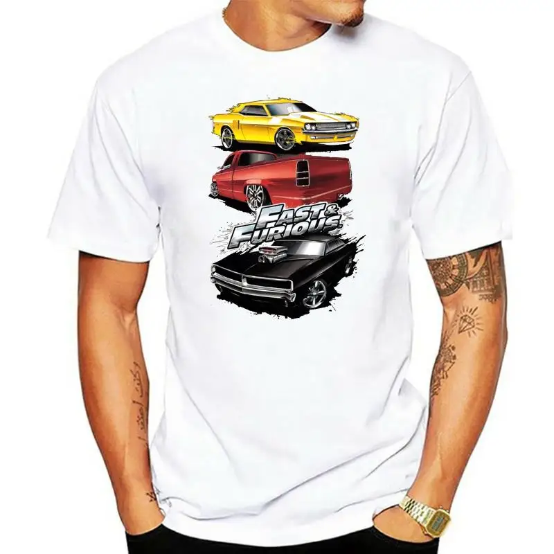 The Fast and the Furious Muscle Car Splatter Mens Short Sleeve Shirt CHARCOAL 5X