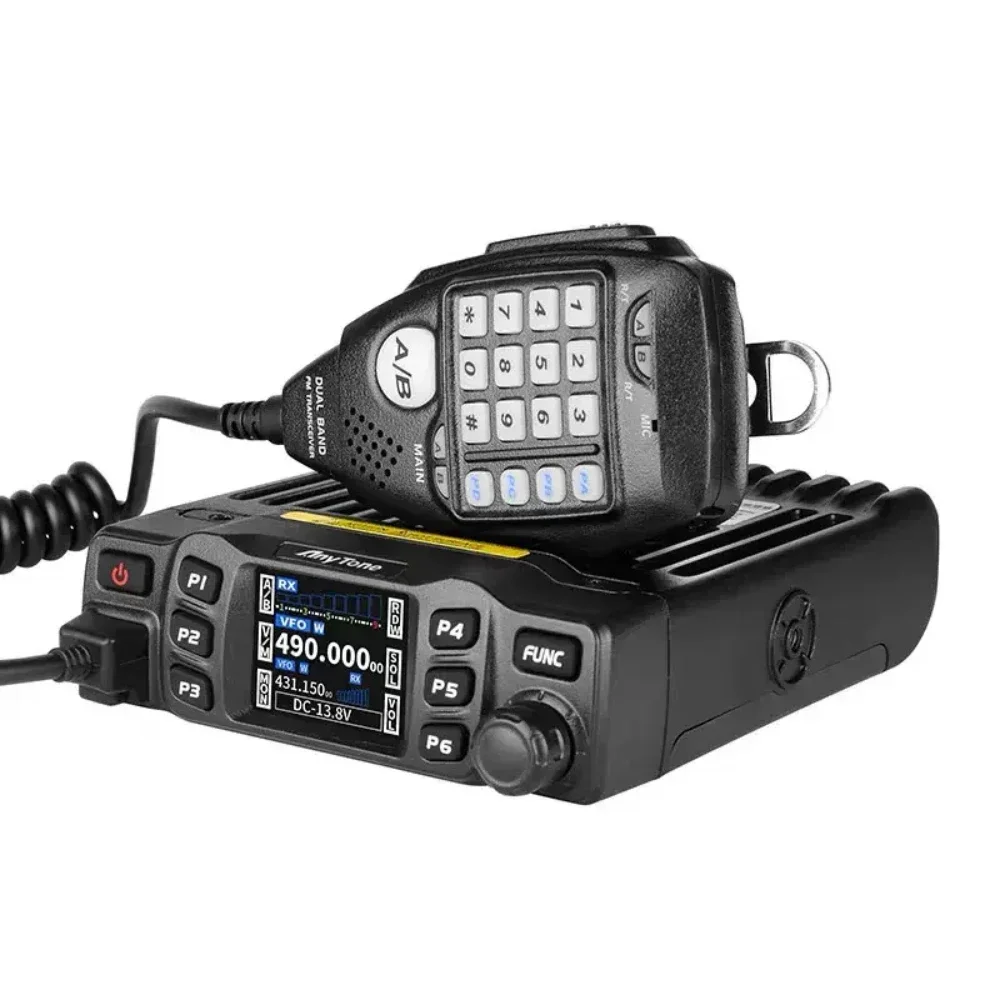 AnyTone AT-778UV Mobile Radio Dual Bands VHF UHF Large Screen Display CTCSS DCS DTMF Vehicle-mounted Wireless Transceiver