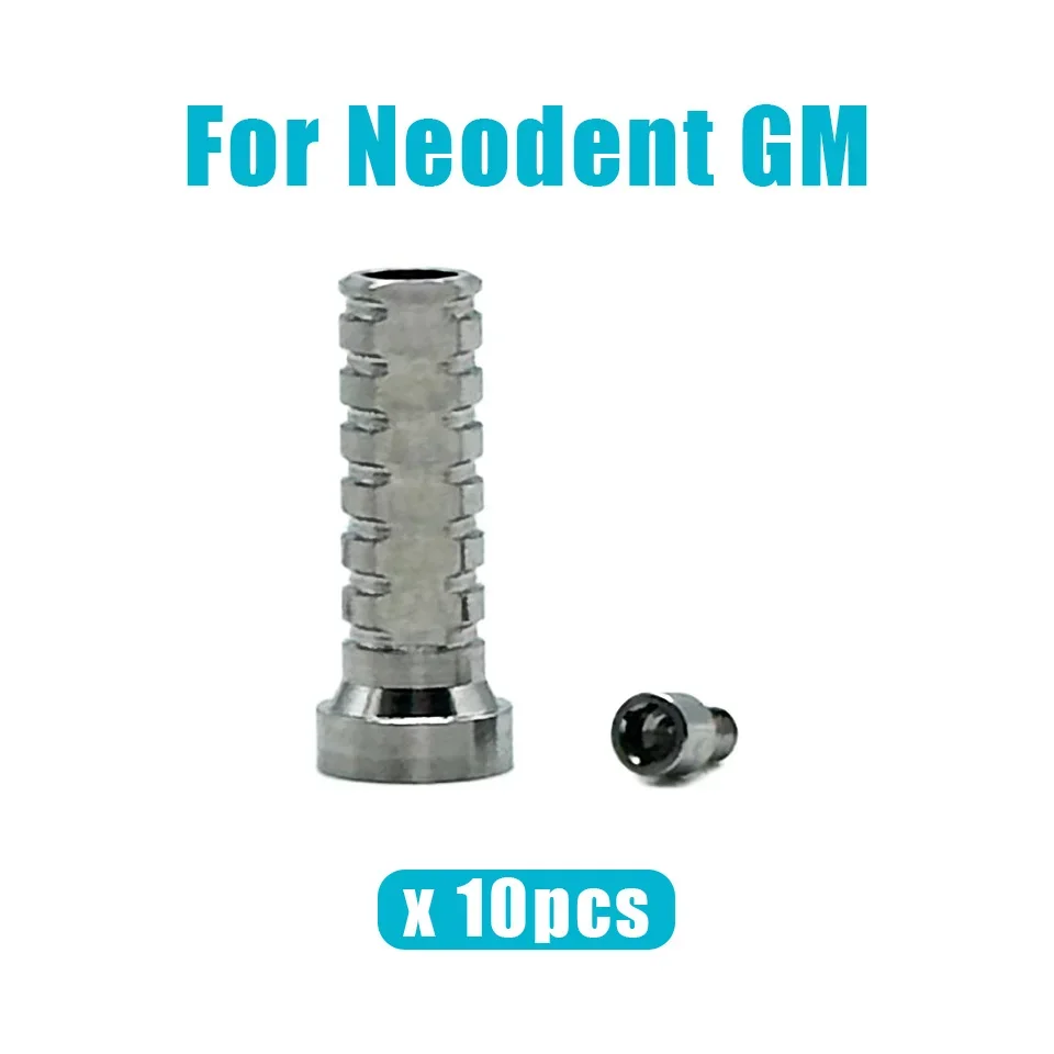10Pcs/Set Neodent GM Multi-Unit Temporary Abutment With Screw Dental Implant Cylinder Crown Bridge Restoration Components