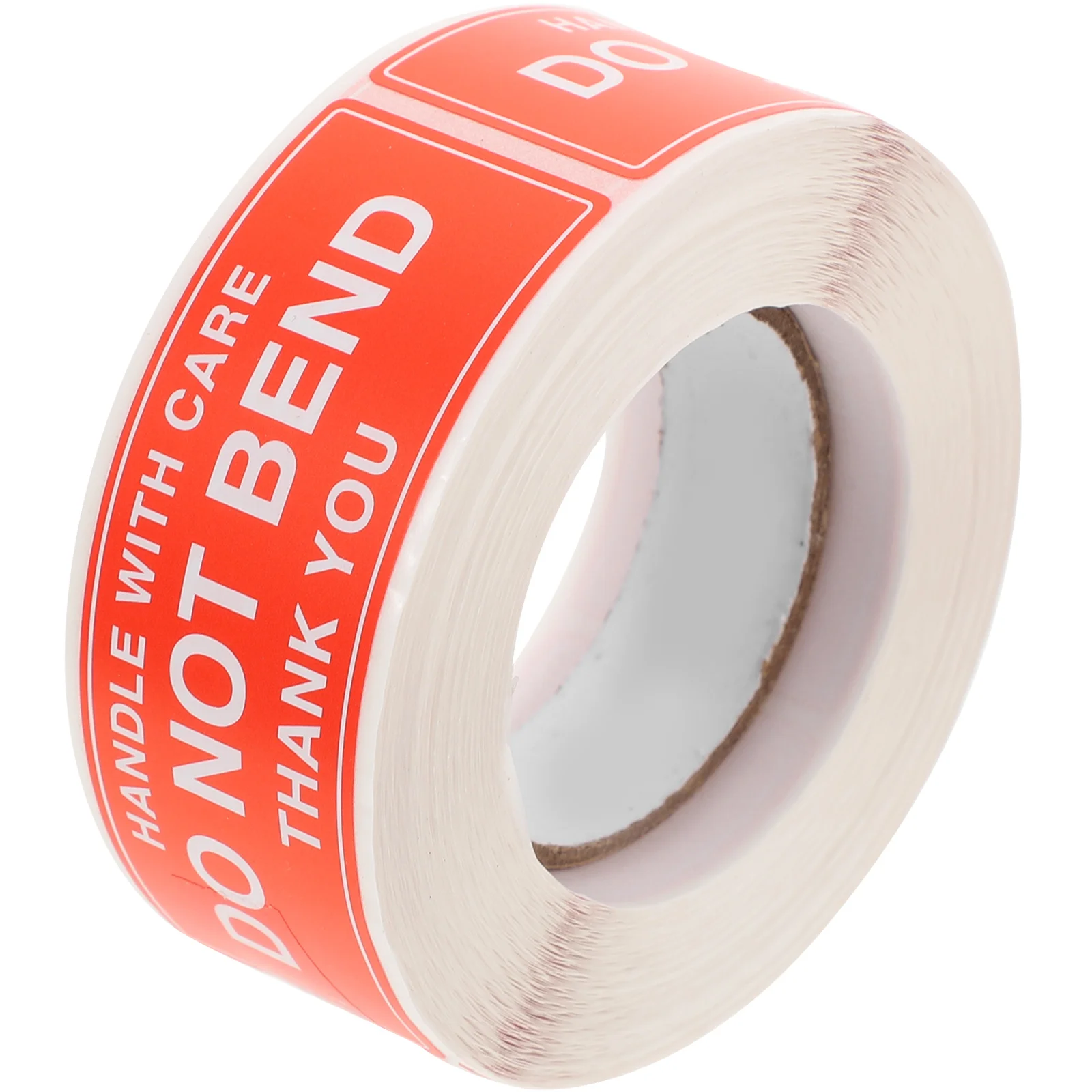 

Self Adhesive Warning Labels Stickers Clear Printing Strong Adhesive Packing Shipping Do Not Bend Caution Decals Folder Tag