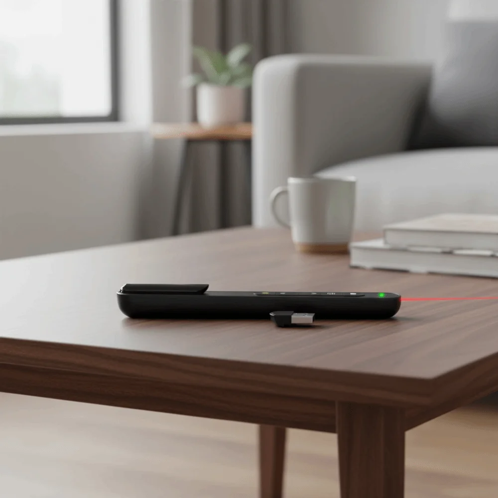 2.4 جيجا هرتز عرض لاسلكي الفرس USB شحن Hyperlink PPT ليزر الوجه القلم مع حقيبة التخزين مؤشر ليزر عن بعد بالأشعة تحت الحمراء #4