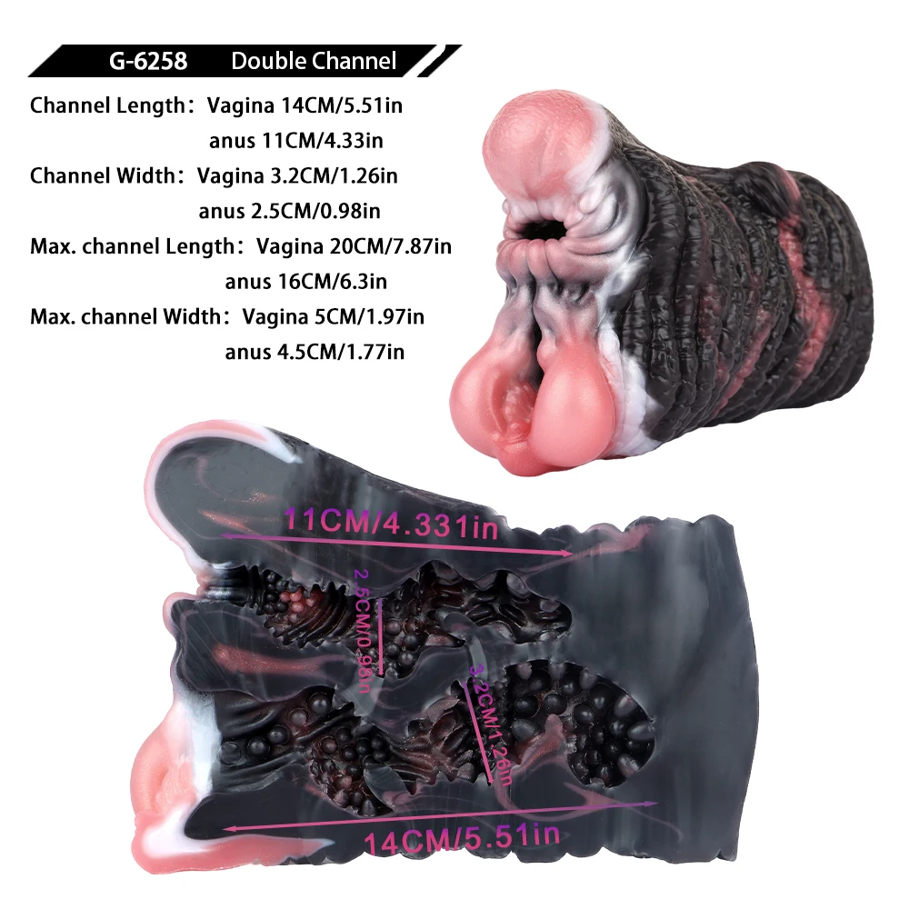 GEEBA الخيال الحيوان الفيلة كس ذكر الاستمناء سيليكون Onahole الكبار الجنس لعب واقعية المهبل جيب كس الرجال الضارب #6