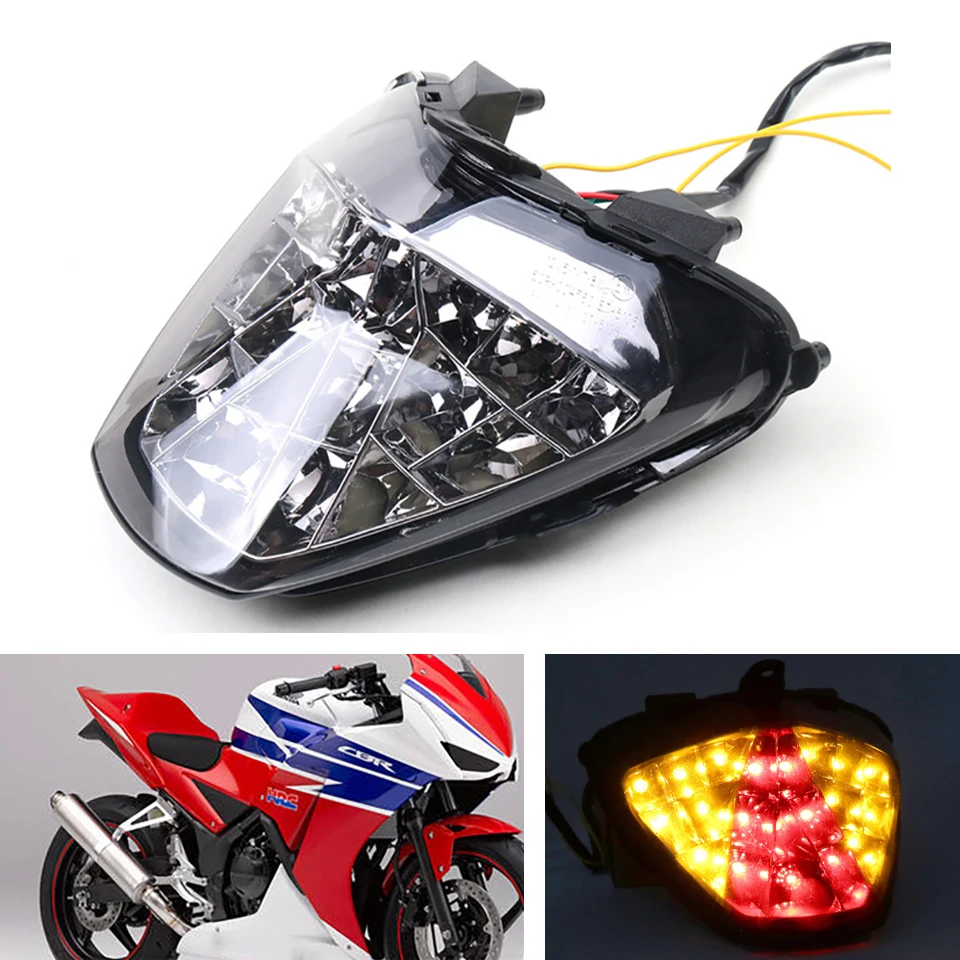 

Fits for Honda CBR 250R 150R 125R CBR250R CBR150R 2011-2015 Motorcycle LED TailLight Brake Turn Signal Integrated Tail Lights