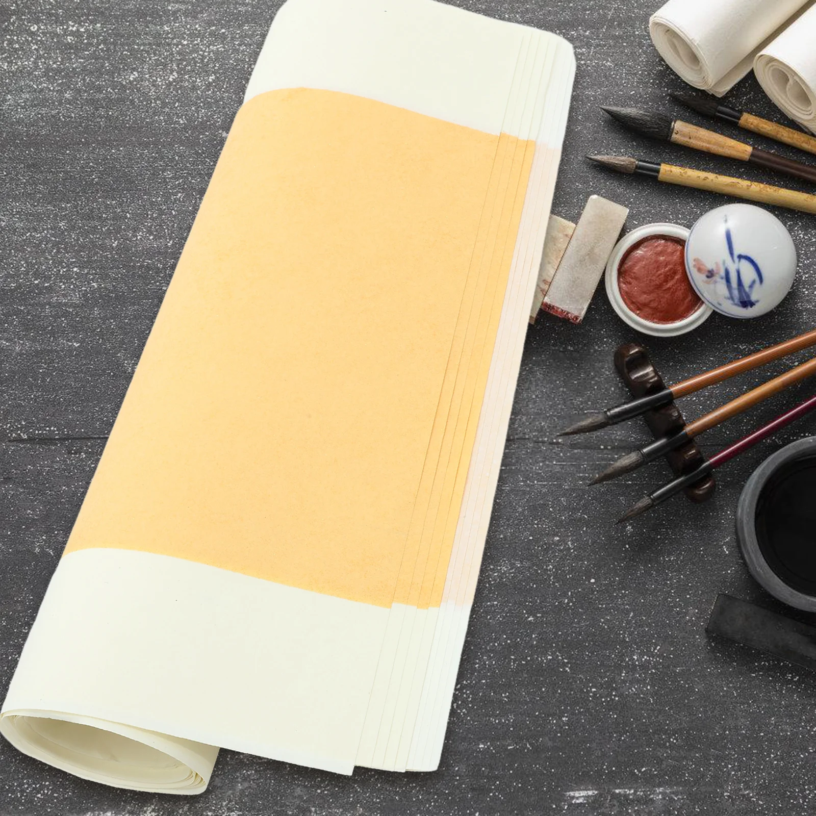 

5 Sheets 34x138cm Batik Xuan Paper for Calligraphy Art Lightweight Portable Practice Writing Multi function Rice Paper