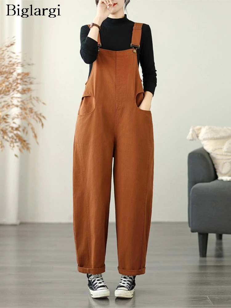 

Oversized Autumn New Jeans Overalls Pant Women Wide Leg Loose Fashion Ladies Trousers Casual Woman Long Pants