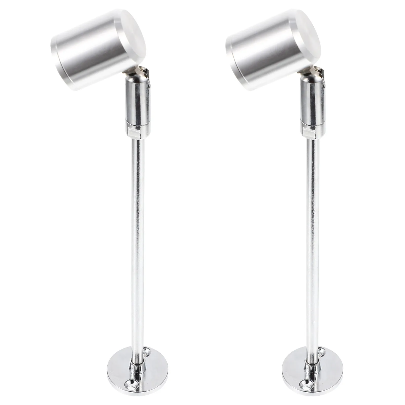 LED Cabinet Light 2 Pack 3W Warm White 215mm Black Aluminum Display Shelf Showroom Lighting