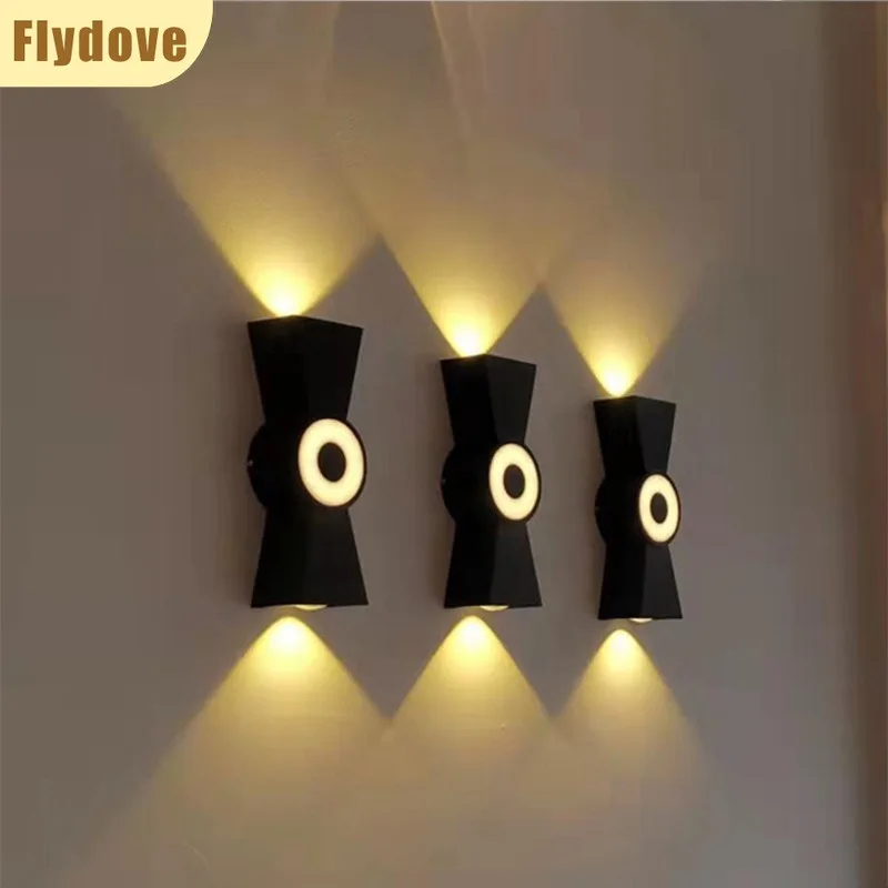 

Modern Nordic Led Wall Lamp Up and Down Luminous Waterproof Outdoor Attic Bedroom Bedside Stairs Indoor Lighting Decorative Lamp