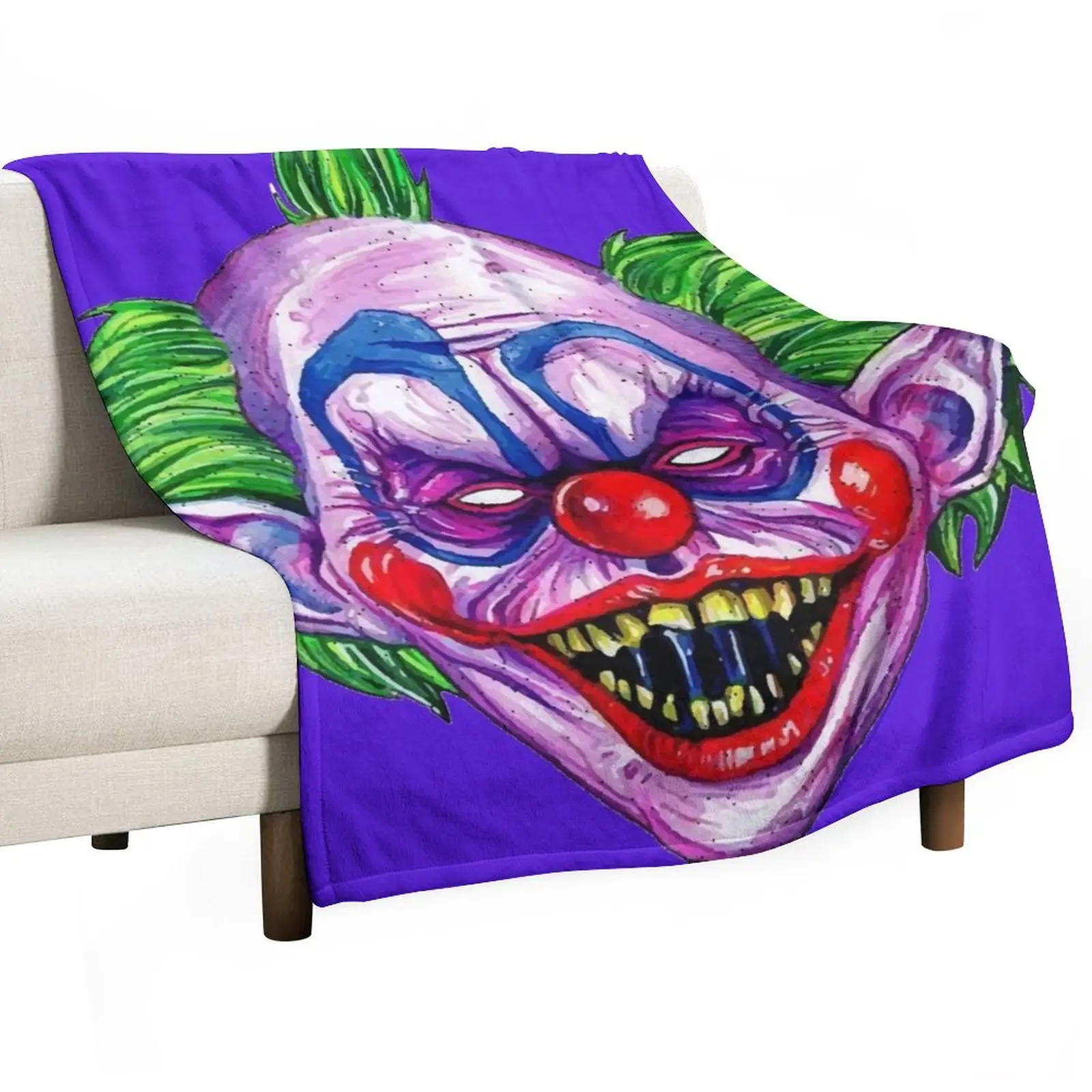 Shorty The Killer Clown Representation Throw Blanket funny gift heavy to sleep Luxury Designer Plaid Quilt Custom Blankets