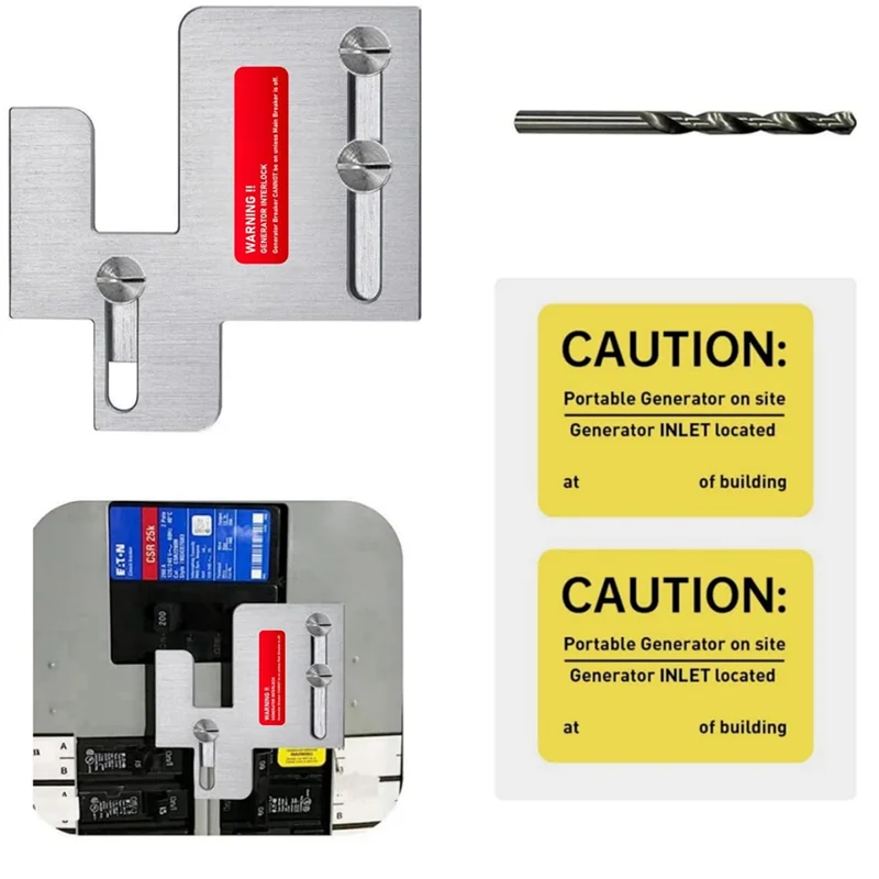 

Generator Interlock Kit Compatible With Cutler Hammer BR Series 150 And 200 Amp Panels-A45M