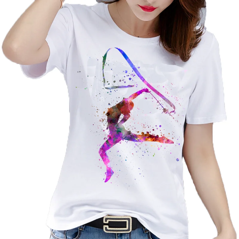 

Женская футболка с графическим принтом в стиле Harajuku Y2K, с персонализированным буквенным принтом, повседневный стиль для модных леди, летняя, из полиэстера