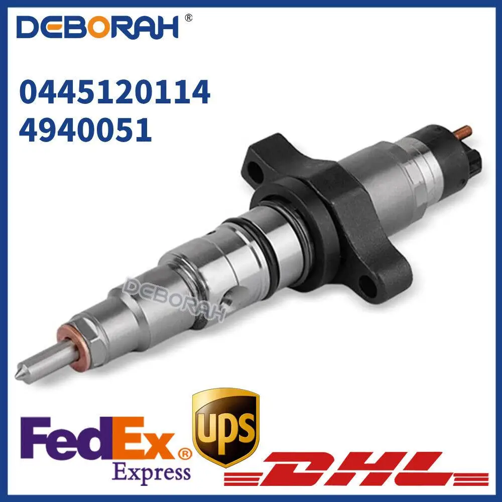 

New 0445120114 Diesel Common 4940051 Rail Fuel Injector For Cummins Dodge Ram Bosch 5.9L