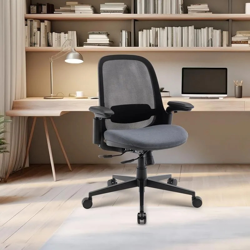 COLAMY-Chaise de Bureau Ergonomique en Maille avec Accoudoirs 3D, Siège Coulissant