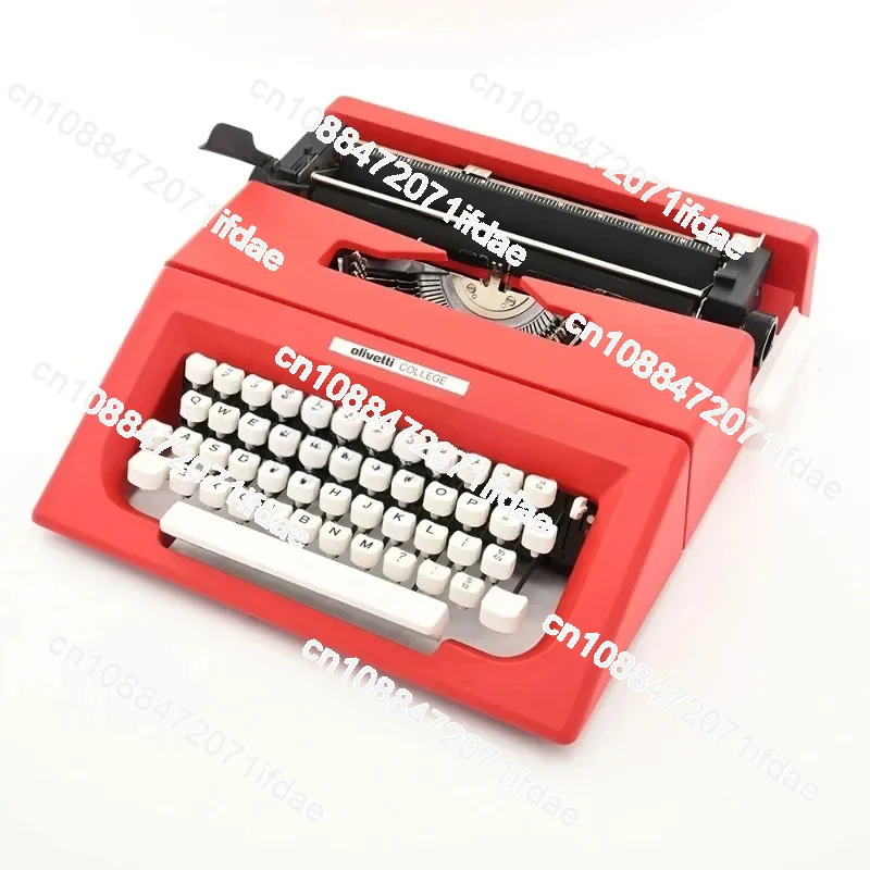 Olivetti Old Mechanical Typewriter Middle and Ancient Things Normal Use Retro Collection Artistic Gift