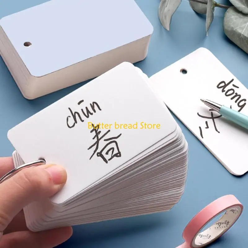 W89C 100 أوراق/حزمة الجيب من الورق المقوى الورق الورق ورق التبويب بطاقة مرجعية DIY مرجعية DIY