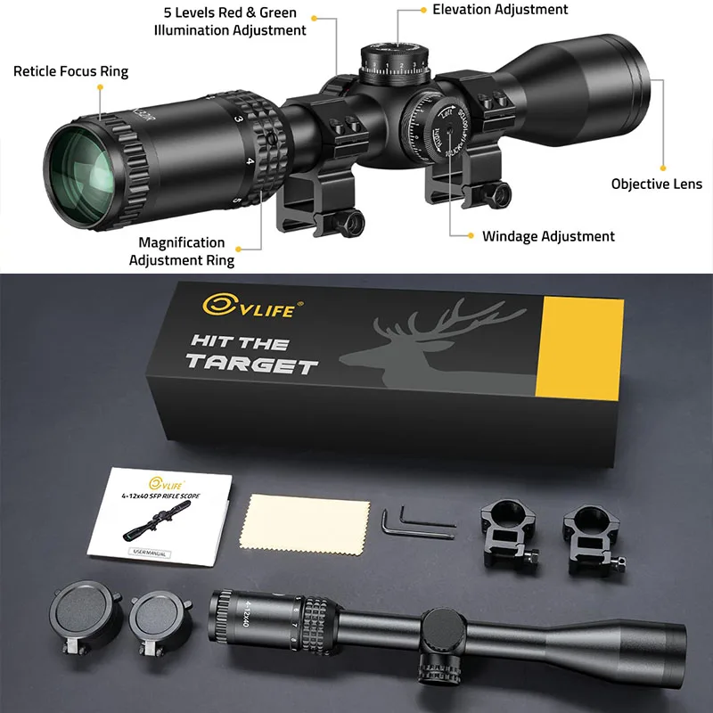 

Оптический прицел JackalHowl F02 2-7x32 с подсветкой, сеткой типа Crosshair, трубкой 1 дюйм, SFP, красная/зеленая точка, кольца 20 мм, вторая фокальная плоскость