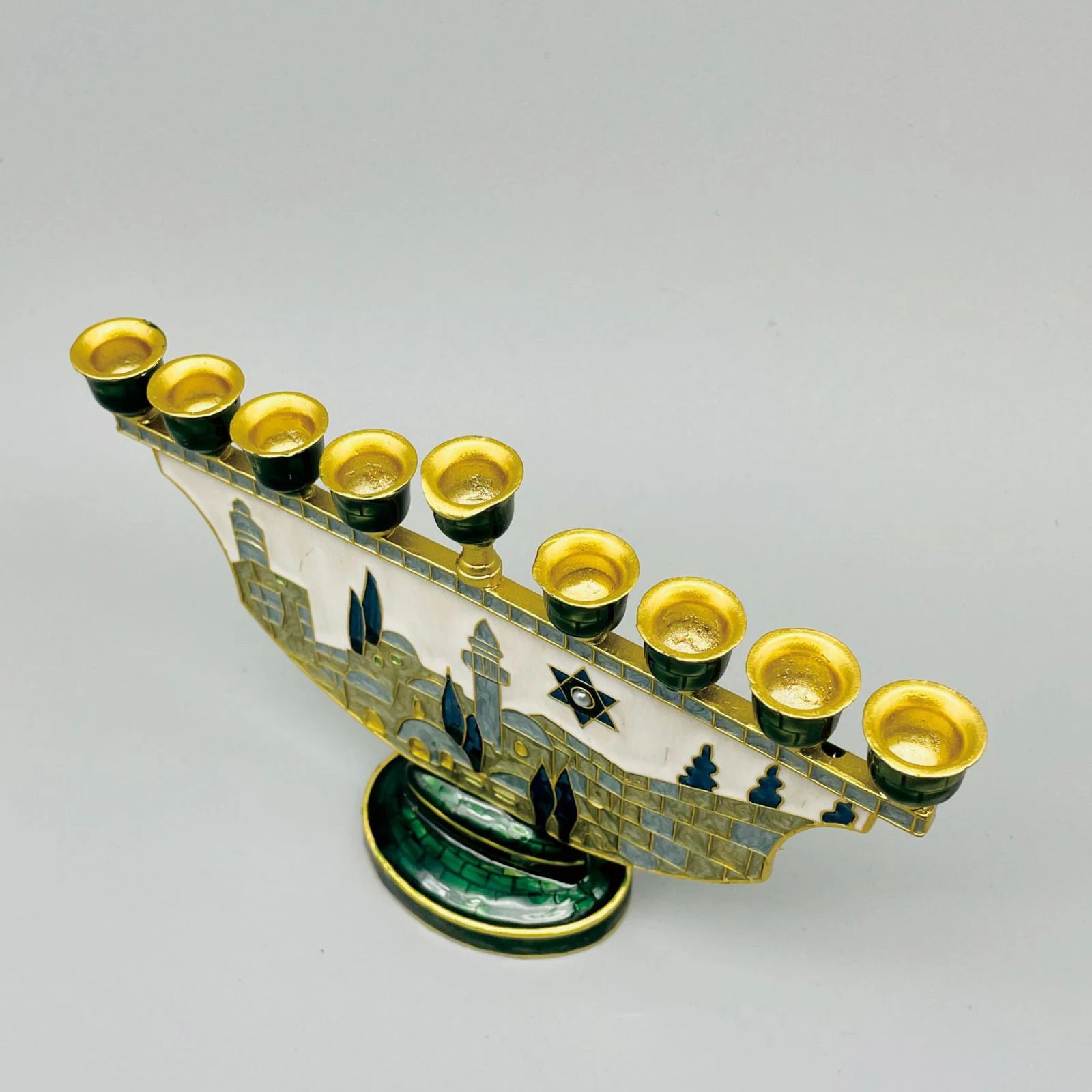 9 فرع شمعة حامل ل Hanukkah Menorah الشمعدان 9 رئيس الشمعدان حامل لعيد الميلاد حفل زفاف الاحتفال ديكور #5