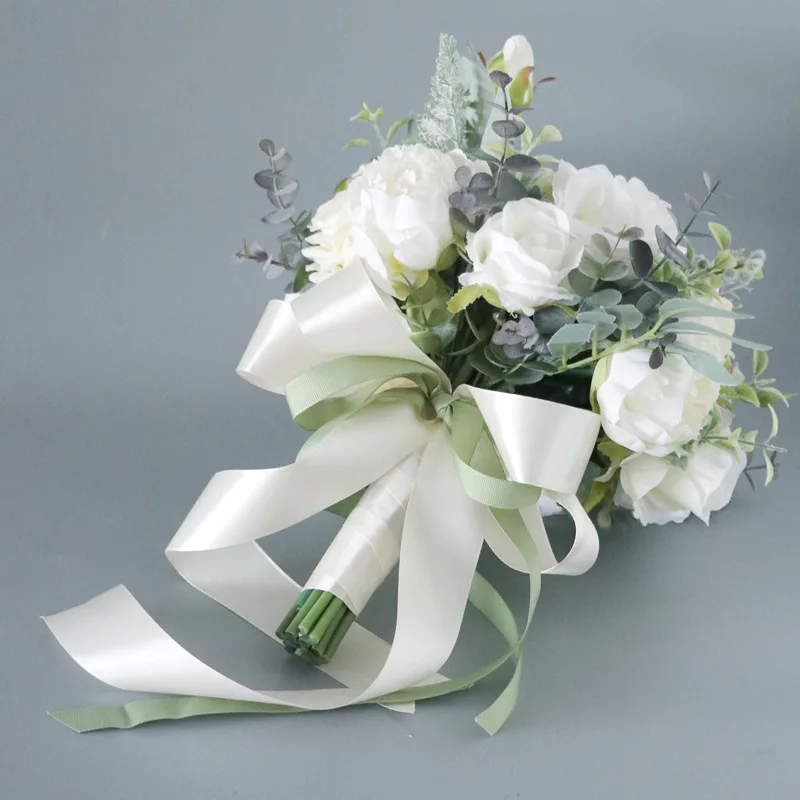 

Artificial Flowers Wedding Bridesmaids Holding Flowers Flores Artificiales Para Decoracion Hogar Wedding Decora