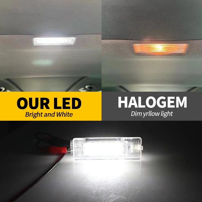 1 قطعة/2 قطعة LED مقصورة الأمتعة الجذع التمهيد أضواء 12 فولت لشركة فولكس فاجن طوارق 2003-2013 الناقل T5 2003-2014 ل سيات ليون 1999-2006