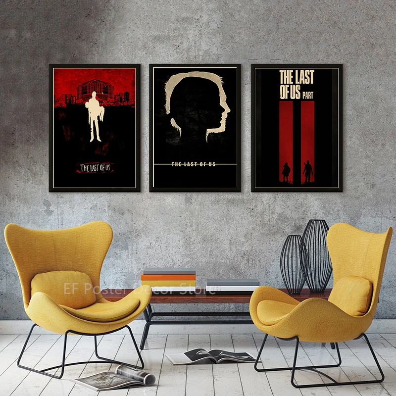 Buy Three Get Four The Last of Us Posters Retro Game Kraft Paper Sticker DIY Vintage Room Bar Cafe Decor Gift Art Wall Paintings