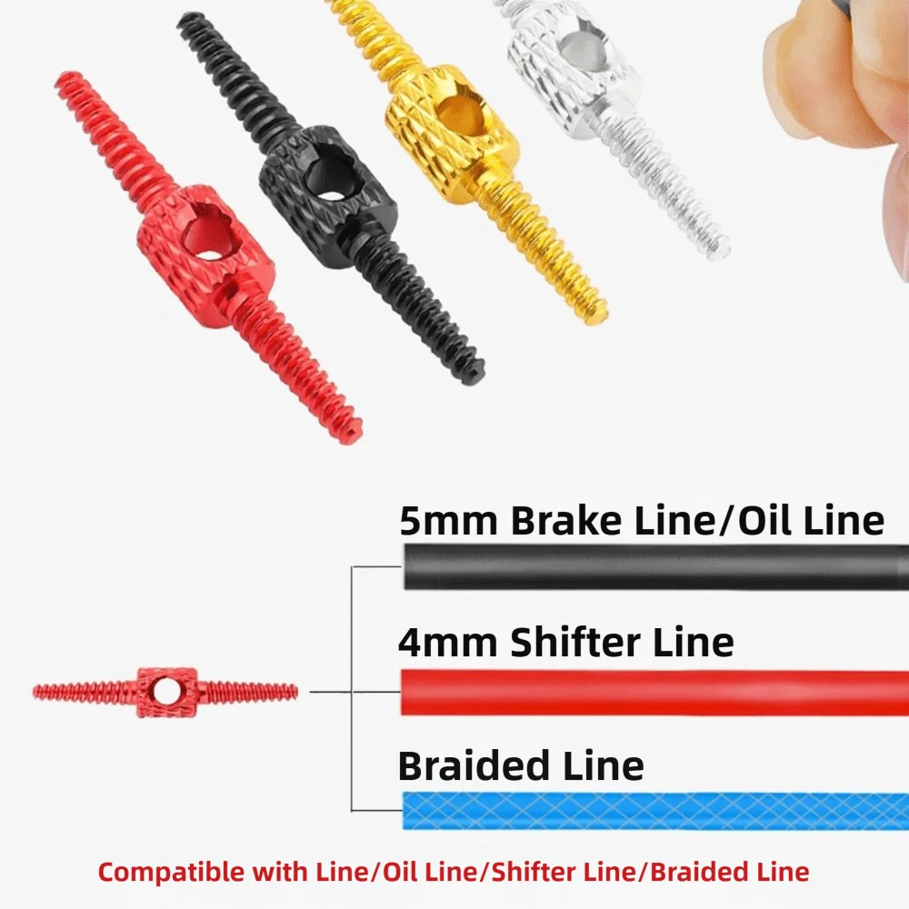 صيانة الدراجات، خط تغيير سرعة فرامل الدراجة، سهل التركيب، غير تشوه، كابل فرامل الدراجة، سبائك الألومنيوم #5