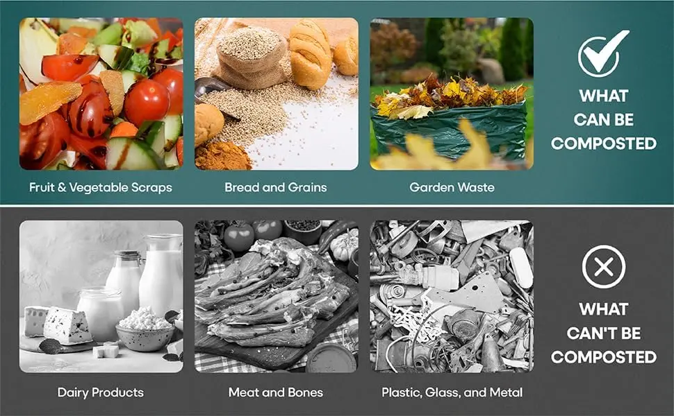 مركب دودة مكون من 5 صواني للاستخدام الداخلي والخارجي، بداية قوالب دموية مستدامة لإعادة تدوير نفايات الطعام