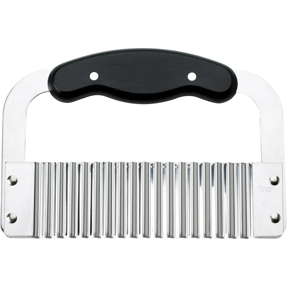

Kitchen Crinkle-Cut Wave Slicer French Fry Vegetable Cutter, Stainless Steel Blade, For Waffle Fries Chips Decorative Vegeta