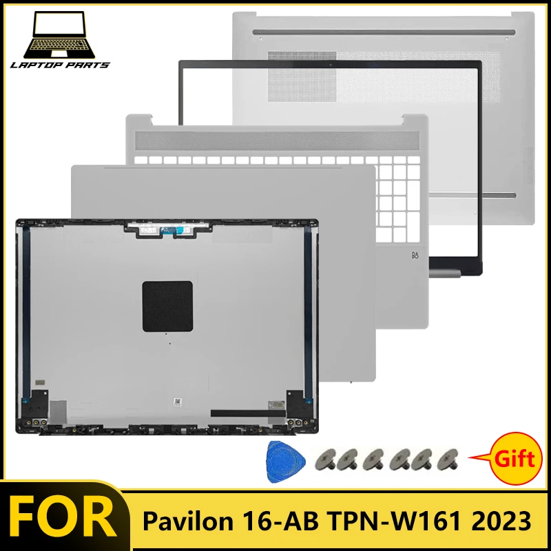 ノートパソコンフレーム新品-book-pro16-pavilon-16-ab-tpn-w161-2023-ノートパソコン-lcd-バックカバー-フロントベゼル-パームレスト-ボトムケース-交換用