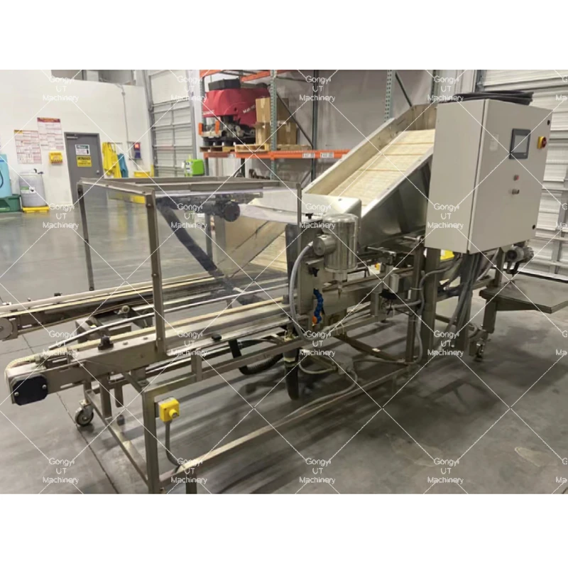 Quick-Cut the Process1020 Tray Automated Microgreen Tray Harvesting Machine With Conveyor Belt for Baby Leaf Lettuces