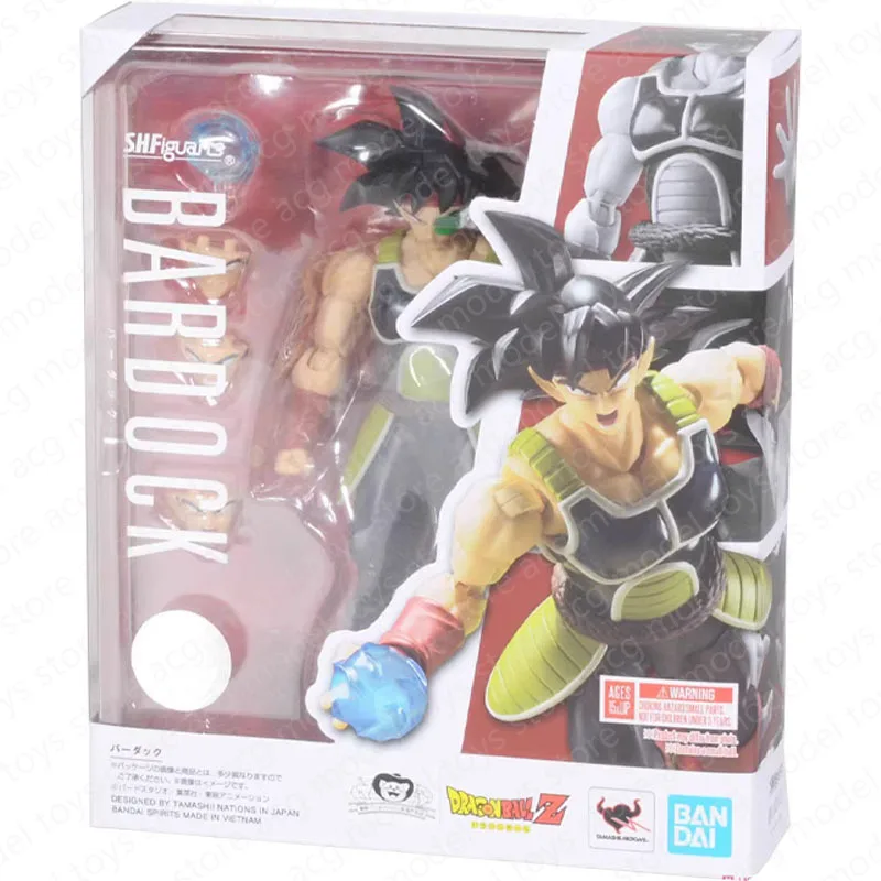 Bandai-Kit de modèle de figurine Dragon Ball Z, figurines d'anime, collection SHF Bardock, jouets modèles d'action, cadeaux pour enfants, authentique