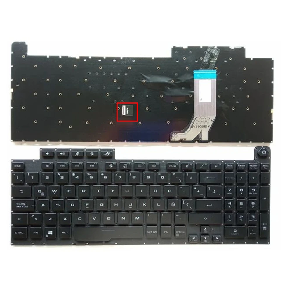 XIN-Russian-US-LA RGB Backlit Laptop Keyboard For ASUS ROG Strix G731 G731GU G732 G732G G732GU G731GT G731GV G732L G712 G712L