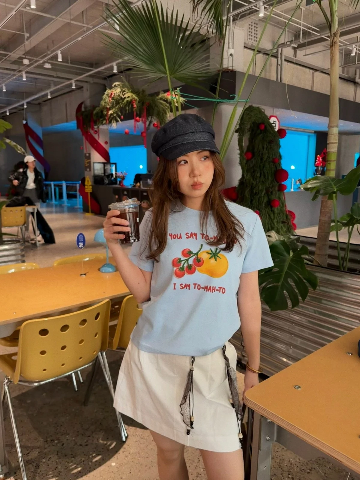 

Женская футболка Acrab с ручной росписью и вышивкой в виде томатов, повседневная, с коротким рукавом, в стиле ретро, с круглым вырезом, из хлопка, для отдыха