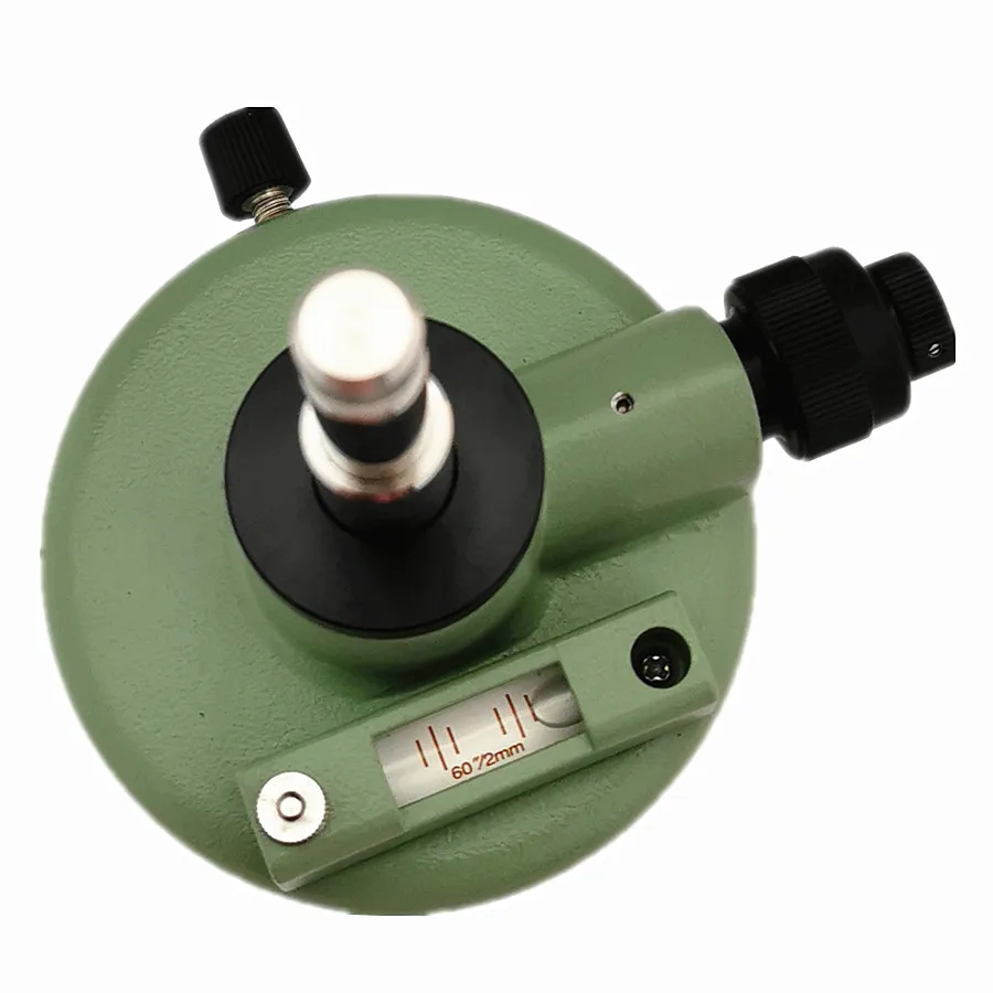 Green Three-Jaw Tribrach Adapter For Prism Total Station With  Plummet GPS Surveying