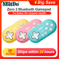 8BitDo Zero 2 Gamepads PC for Nintendo Switch Controller Gaming Controle Steam Windows 10 11 Android Raspberry Pi macOS Joystick