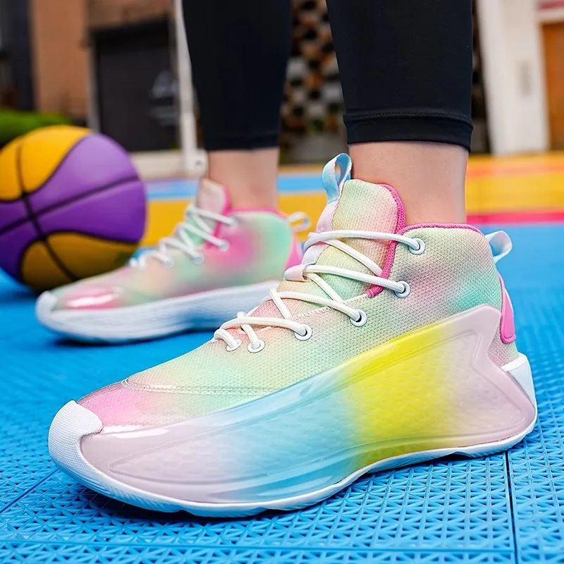 

2025 Hot-Selling Men's Anti-Slip Training Basketball Shoes for Boys - High-Top Outdoor Athletic Shoes