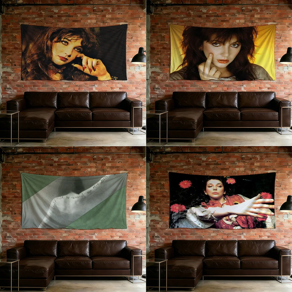 Singer K-Kate Bush flag For Room Dorm Camping Picnic Art Style Garage Bar wall Decoration Banner