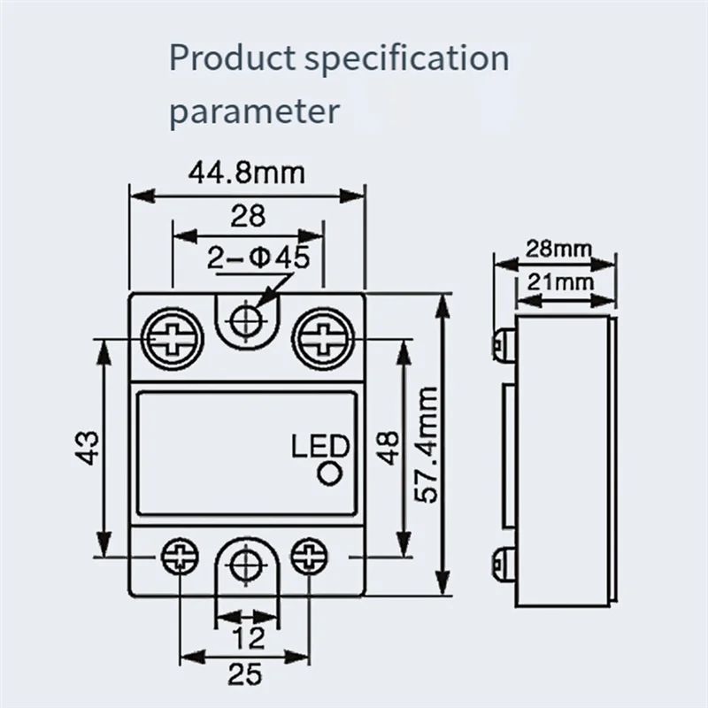 M01K Eenfase Solid State-relais Eenfase SSR DC-besturing AC Solid State-relais