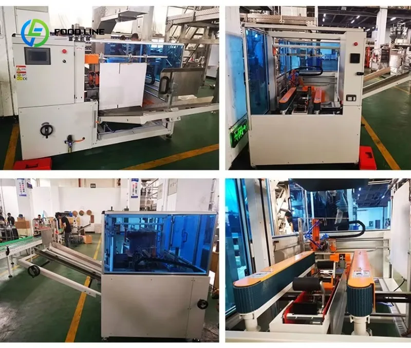 Customized Automatic Carton Boxes/Cases Adhesive Tape Sealer Top and Bottom Cardboard Box Sealing Packaging Machine