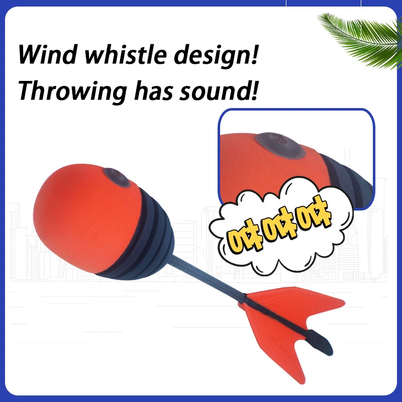 Throwing torpedo darts missiles flying waves kindergarten boys and girls outdoor parent-child educational interactive safety toy