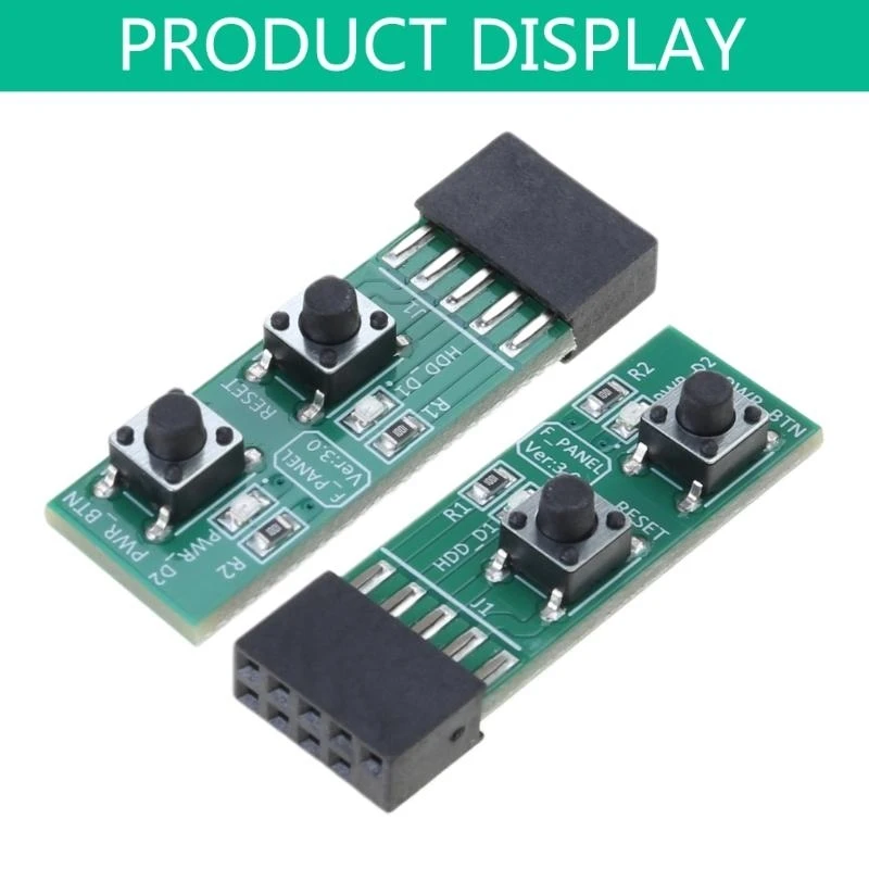 Adattatore della scheda Switch Onoff 2x5 per pin per PC desktop .066a