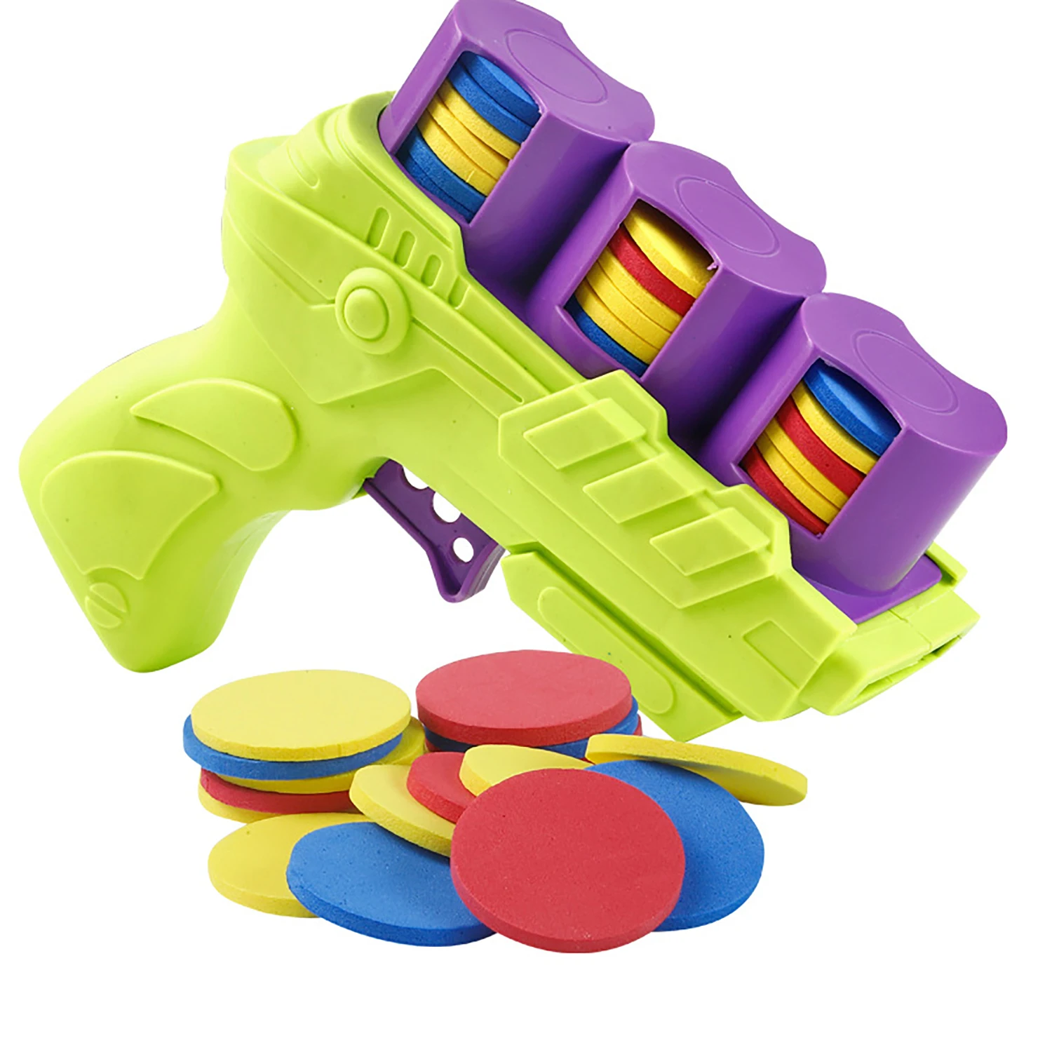 子供のおもちゃの銃,柔らかい発射体,飛行ディスク,25 eva,子供のおもちゃの銃,屋外ゲーム,インタラクティブなスポーツ玩具