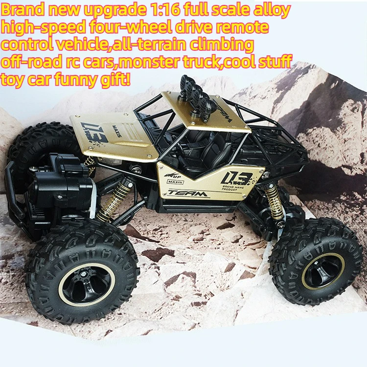 Cool Stuff Toy Car Funny Gift-1:16 Full-scale High-speed 4WD Rc Cars,Climbing Off-road Rc Truck,Remote Control Car,Toys for Kids