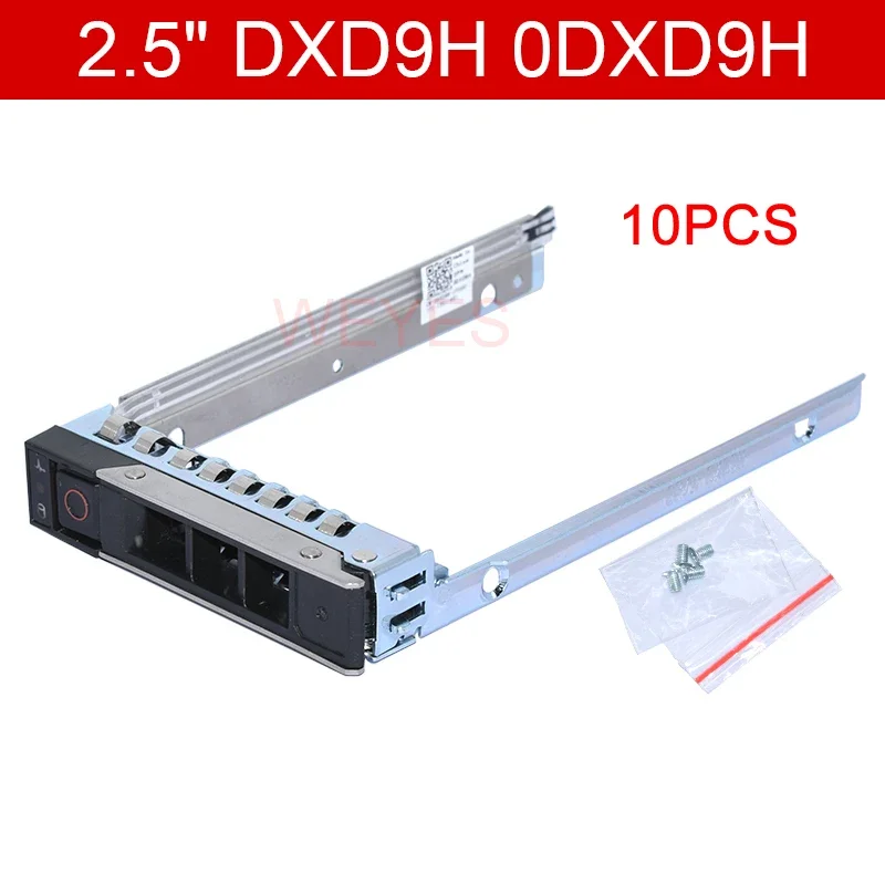 10PCS/Lot 2.5'' SAS SATA Bracket For Dell Gen 14 R640 R740 R740XD R940 R640 R440 R740 HDD Hard Drive TRAY CADDY DXD9H 0DXD9H