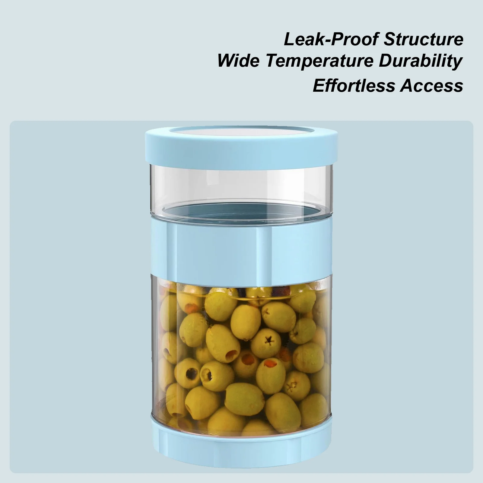 

Баночка для маринованной огурцы, герметичная силиконовая крышка для хранения маринованной стеклянной бутылки, разделение для влажной и сухой уборки, с широким горлышком, нескользящая для пивоварения