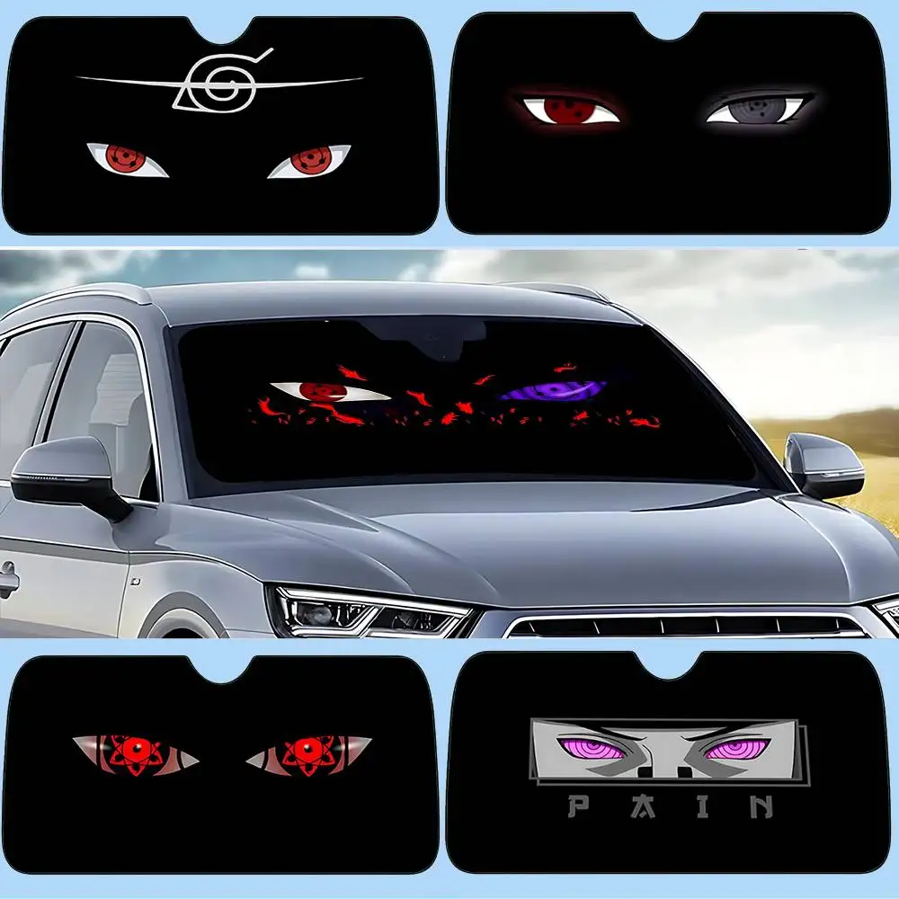 Naruto Eyes Sharingan Windshield Sunshade Car Window Windscreen Cover Sun Shade Auto Sun Visor Car-covers Car Solar Protection