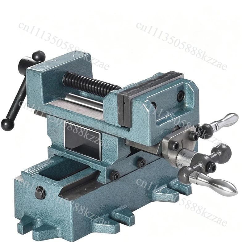 Heavy-Duty Precision Cross-Nose Pliers Bench Vise Drilling Variable Milling Machine Two-Way Movable Vise Table 3 inch/4 inch