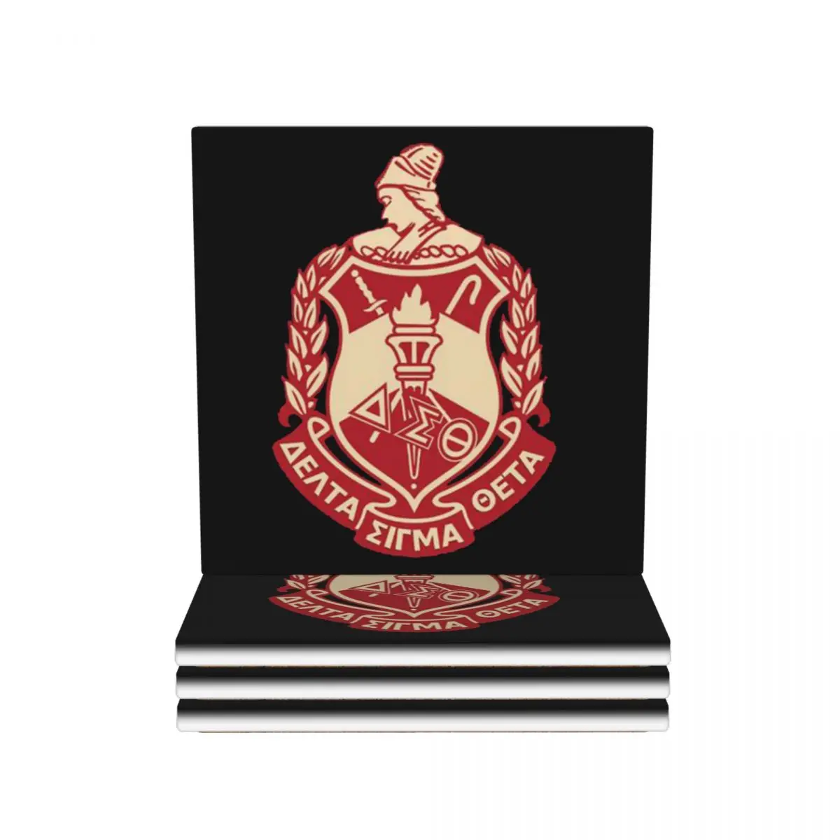 Delta Sigma Theta Sorority Untersetzer Keramik Hitzebeständige Matte Tischdekoration und Zubehör Matte für Küchentisch-Tischsets