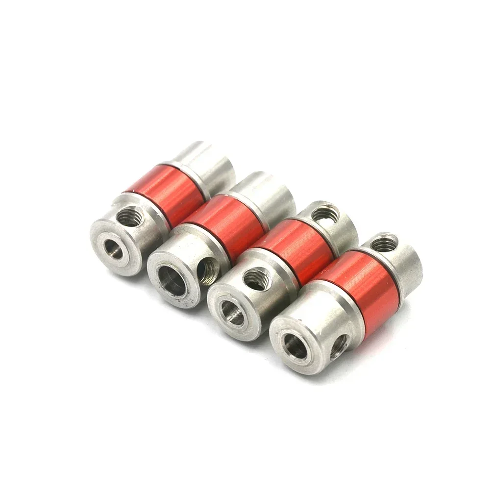 Stainless Steel Coupler For Motor Gas Oil Boat Coupling RC Fuel RC Ship Connection Couplings 3.18-4mm/ 4-4mm/ 4- 5mm