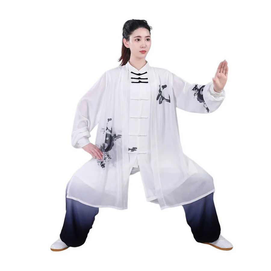 CLYFAN Women Tai Chi Suit Chinese Style Kung Fu Wushu Martial Arts Uniform Performance Jacket Pants Oriental Exercise Clothing - Image 2