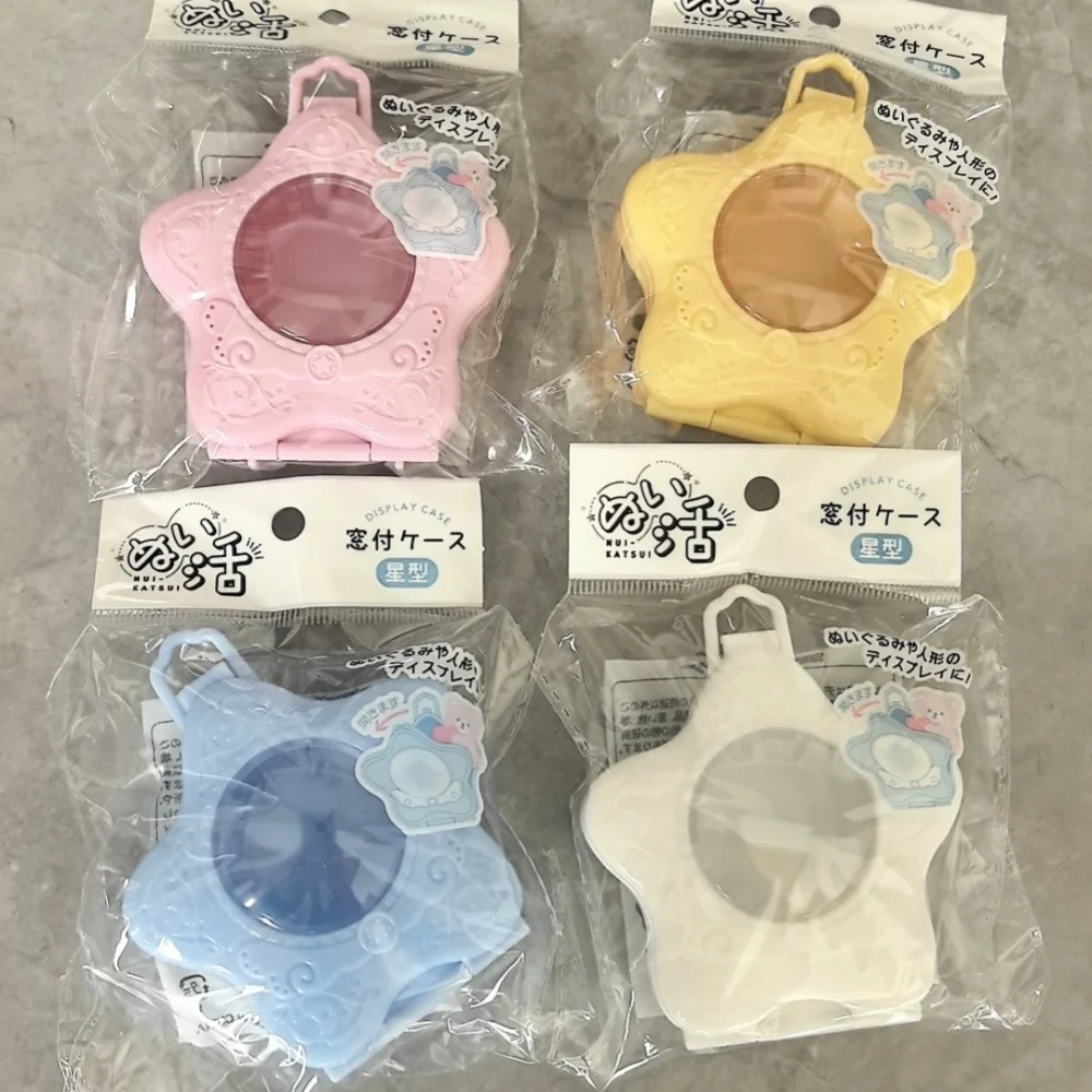 Cute Forest Animal Families Baby Doll Storage Box Mini Figure Portable Transparent Outdoor Star Carrying Case Ita Bag Toy Gift